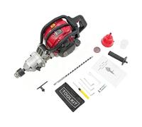 Foret à bois à essence M10 × 350 mm 37,7 cc | Mèche à bois portable monocylindre refroidi par air moteur à quatre temps pour percer des trous, fixation d'arbres fruitiers