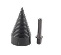 Foret à bois de chauffage, séparateur de bûches, cône en acier au carbone, outil de perçage à tige hexagonale noir (50mm)