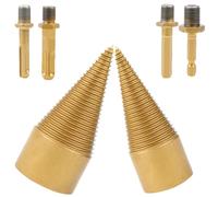 Foret à Fendre le Bois D’allumage en Carbure, Cône Séparateur | Kit en Boîte Plastique, Haute Dureté Durcissement, sans Lames Mobiles, Économie D’énergie