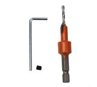 Foret à Fraiser pour bois Hexagonal 6,35mm Acier Allié Foret(2.8×8) | Acier allié , queue hex 6,35mm, perçage et fraisage combinés, réglage pour précis profondeur