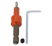 Foret à Fraiser pour bois Hexagonal 6,35mm Acier Allié Foret(3.2×8) | Acier allié , queue hex 6,35mm, perçage et fraisage combinés, réglage pour précis profondeur
