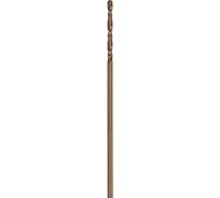 Forêt à Métaux Rectifié HSS-Co, DIN 338, 135° Angle de Coupe, 12mm Longueur Utile, 1mm Diamètre, Lot de 10