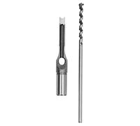 Foret à mortaiser à trou carré en acier allié ciseau à mortaiser réglable outil électrique pour le travail du bois pour les produits en bois Durable haute dureté longue durée de (9,5 mm)
