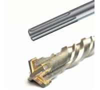 Foret à percussion SDS-MAX - KLASEBO - 4 taillants Ø22,0 x 320 mm - Carbure spécial - Tige cylindrique - Perçage précis