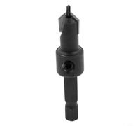 Foret à pour bois Hexagonal 6,35mm Réglable pour Foret à pour(2×9.5mm) | Tige hex 6,35mm, butée ajustable, trou pour pilote et fraisage combinés, acier allié durable