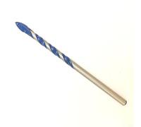 Foret à verre, pointe triangulaire en carbure de tungstène multi-usages pour verre, céramique, carrelage, marbre, béton, bleu, pièce unique YG6X pour matériaux solides et fragiles (3 mm)