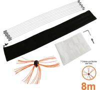 Foret Balai de cheminée Brosse de cheminée Balai de poêle Ramoneur Ramoneur de cheminée Brosse de poêle Brosse pour tuyau de poêle Tige de poussée Accessoires de cheminée Nettoyage de cheminée Entrepr