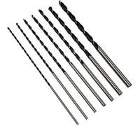 Foret Bois Long 7 pcs Set,Jeu de Forets a Bois HSS-G,Meche Bois Ø 4mm,5mm,6mm,7mm,8mm,10mm,12mm x 300mm de long,pour le bois