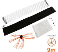 Foret Balai de cheminée Brosse de cheminée Balai de poêle Ramoneur Ramoneur de cheminée Brosse de poêle Brosse pour tuyau de poêle Tige de poussée Accessoires de cheminée Nettoyage de cheminée Entrepr