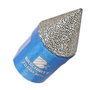 Foret conique diamant pour carrelage - BRSCHNITT 20 mm x filetage M14 - Fraise à chanfreiner diamantée pour façonner l'élargissement des trous existants de granit, marbre et porcelaine