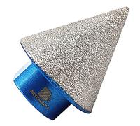 Foret conique diamant pour carrelage - BRSCHNITT 35 mm x filetage M14 - Fraise à chanfreiner diamantée pour façonner l'élargissement des trous existants de granit, marbre et porcelaine