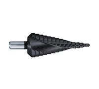 Foret conique étagé HSS + Cobalt spécial inox pour perçage Ø 4 à 20 mm