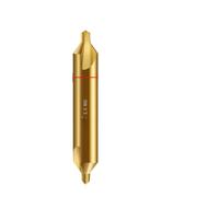 Foret de centrage à double pointe 2,5 mm HSS Co rainure droite | Double foret de type A avec rainure droite pour un centrage précis et une stabilité dans le travail des métaux.