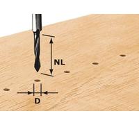 Foret de perçage HW avec queue de 8mm FESTOOL HW S8 D5/30 - 491064