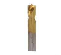 Foret de retrait de soudure par points de cobalt HSS avec tige plate et pointe de centrage pour réparation de tôle de carrosserie de voiture, couleur or, taille 6,5 mm (8 mm)