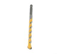 Foret en carbure extra long de 160 mm, tige hexagonale de 6,35 mm, fraises multi-matériaux, pour céramique, carrelage, béton, pierre, bois (10 mm)