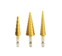 Foret étagé en titane HSS haute vitesse, jeu de forets étagés, outils de perçage pour scie, foret conique pour métal et bois, 4-12, 4-20, 4-32 mm, 3,12, 4,12, 4,20