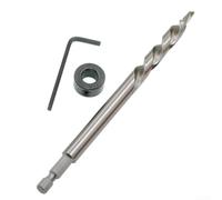 Foret Étagé Hexagonal 9.5mm pour Trous de Guidage(Hex Shank) | Tige hexagonale 1/4", diamètre 9.5mm, pour idéal guides de poche, trou pour pilote intégré, acier rapide