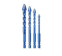 Foret excentrique à quatre cannelures pour perçage de carrelage Triangle pour métal (6 + 8 + 10 + 12 mm)