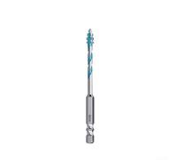 Foret excentrique dentelé à quatre bords pour carrelage, béton, pierre, perçage à sec, noyau de maçonnerie en alliage d'acier trempé avec tige hexagonale pour outils à impact, bleu 6/8/10/12 mm (6 mm)