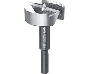 foret forestier kwb SPEED ø 50 mm en acier spécial trempé avec affûtage ondulé précis, pointe de centrage, tranchants affûtés et trempés de manière optimale et surface polie