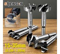 Foret Forstner multi-dents pour le bois, queue ronde, auto-centrant, spécialement conçu pour les charnières de portes et fenêtres de meubles, 15-35mm 25mm