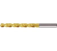 Foret hélicoïdal DIN 338, type UNI, diamètre nominal 3,3 mm, HSS-Co5 TiN, tige cylindrique courte