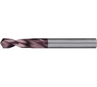 Foret hélicoïdal DIN 6539, type N, diamètre nominal 9,5 mm, carbure monobloc TiAlN, DIN 6535 HA, extra-court