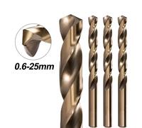 Foret hélicoïdal en Cobalt M35 de 0.6mm-25mm, forage métallique en acier rapide pour acier inoxydable, aluminium, cuivre, outil d'ouverture de trous en bois