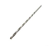 Foret hélicoïdal HSS extra long 300 mm en acier rapide pour bois, métal doux et plastique, double rainure pour l'élimination des copeaux, tige ronde pour perceuses manuelles et perceuses, argent (15