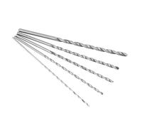 Foret HSS Extra Long 5Pcs Outil de Foret hélicoïdal à tige droite Foret hélicoïdal en acier rapide 150mm ~ 160mm Longueur Stable pour les plastiques en bois d'aluminium