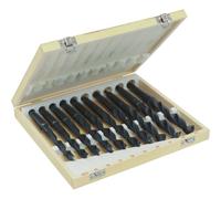 Foret laminé de 14,5 à 23mm cône morse N°2 - coffret bois de 10 pcs DRAKKAR TOOLS - 14892