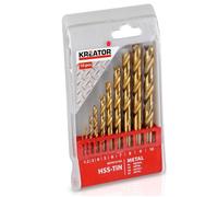 Foret métal HSS Titanium Kreator x10 Coffret 10 forets HSS-Tin Coffret 10 forets HSS-Tin