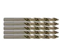 Foret métaux TSP taillé meulé HSS - Affûtage étagé - L. 86 Ø 5 mm - boîte de 5 unités - TIVOLY - 11457060500 G