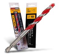Foret multi-usages HM Ø 10 mm - Bois, tôle, plaques de plâtre, profilé métallique, carrelage, maçonnerie, etc. - Outils AMBOSS Multi Force Foret multifonction 6 pans pour perceuse/visseuse sans fil