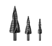 Foret pas à pas hélicoïdal rainuré M35 en acier haute vitesse - Foret et trou d'agrandissement pour bois, métal et plastique (4-12/20/32 mm)