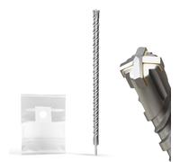 Foret SDS Plus 25 mm x 600 mm - Coupe réversible professionnelle en carbure pour béton, maçonnerie et pierre - Durable et puissant