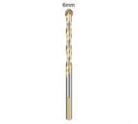 Foret Triangle Carbure 6mm Perçage Béton Brique(6) | Pointe carbure tungstène, rainure en U, évacuation rapide, pour idéal brique et béton, diamètre 6mm précis