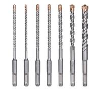 Forets à Béton,7PCS Foret Carrelage,Foret à Percussion Électrique SDS-Plus pour Perforateur, Forets Transversaux