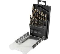 Forets à métaux GRAPHITE HSS-CNC, 124°, "Pro-Tec", 1.0-10.0 mm, set de 19 pcs.