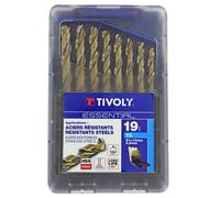Forets à métaux HSS E5 cobalt Tivoly - boîte de 19