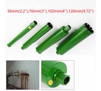 Forets à noyau 56mm/76mm/102mm/120mm, 4 pièces, forets à trous ouverts, diamant sec/humide, outil de perçage du béton renforcé, baril de forage M22 vert
