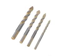 Forets Carbure Triangle 6-12mm Pour Carrelage Béton | Carbure cémenté, haute dureté, résistance à l'usure, longue durée de vie, perçage rapide(4pcs)