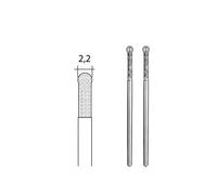 Forets diamantés pour le verre en forme sphérique Ø 2,2 mm, 2 pièces - PROXXON - 28232