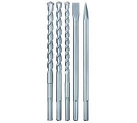 Forets et burins SDS Max pour marteau perforateur - lot de 5 KWB