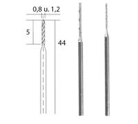 Forets hélicoïdal diamantée, Ø 0.8mm et 1.2mm Proxxon - 28255