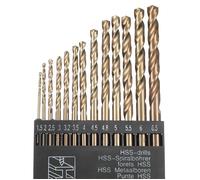 Forets hélicoïdaux - AIMOONSA - HSS M35 - 13 pcs 1,5-6,5 mm - 5% Cobalt - Pointe 135°
