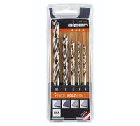 Forets Hélicoïdaux Bois Alpen PTM 5 Profi 4-5-6-8-10 Mm - Jeu de 5