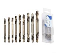 Forets Hélicoïdaux Double Tête 3mm-6mm Acier Rapide | Double pointe réversible, prolonge la durée de vie, pour idéal pour , aluminium, laitons, queue 3mm standard