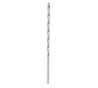 Forets hélicoïdaux extra longs, diamètre de foret de 4 mm, longueur de 160 mm, outil de foret à tarière à tige droite HSS pour menuiserie en métal trempé